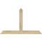 Ekena Millwork Portland Rough Sawn Timber Gable Bracket, Douglas Fir, 48"W x 30"H x 2"D x 4"F, 15/12 Pitch GBW048X30X0204POR00RDF - alternate 1